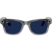 Ray Ban Meta Wayfarer Gen 2 RW4012 50 Beden Transparan Gri -Transitions Safir Mavi