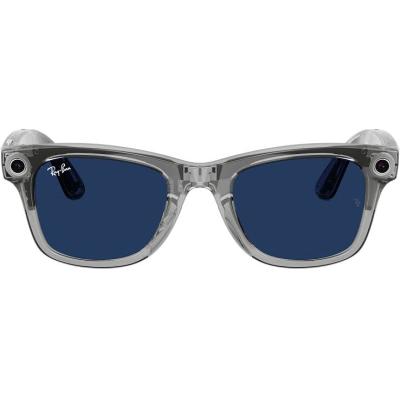 Ray Ban Meta Wayfarer Gen 2 Transparan Gri -Transitions Safir Mavi 6840MF53