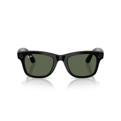 RAY-BAN META WAYFARER PARLAK SİYAH ŞEFFAF TRANSITIONS  YEŞİL CAM (2.NESİL) RW 4012