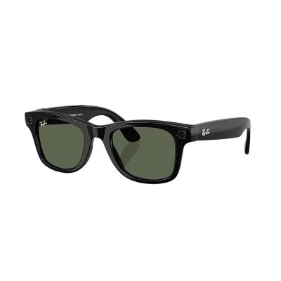 RAY-BAN META WAYFARER PARLAK SİYAH ŞEFFAF TRANSITIONS YEŞİL CAM SİZE 53 (2.NESİL) RW 4012