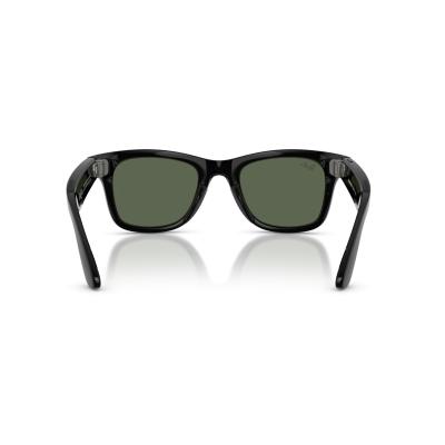 RAY-BAN META WAYFARER PARLAK SİYAH YEŞİL CAM (2. NESİL) RW 4012