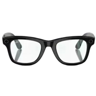 RAY-BAN META WAYFARER SHINY BLACK CLEAR GLASS RW 4008 AKILLI GÖZLÜK