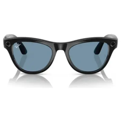 Ray-Ban Meta Skyler RW4010 52 Beden 601/MF52 Parlak Siyah-Transitions Cerulean Blue