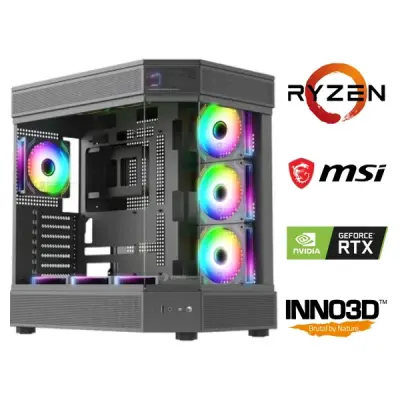 RYZEN 7 9800X3D+32GB RAM+2TB M2+RTX 5080 OYUNCU BİLGİSAYARI SİYAH
