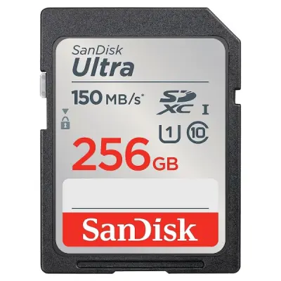 SANDISK 256 GB ULTRA SDXC 150 MB/S A1 UHS-I, CLASS 10 HAFIZA KARTI