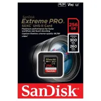 SanDisk Extreme Pro 256gb 300mb/s V90 UHS-II SDXC Hafıza Kartı