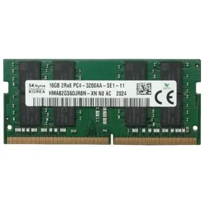 Skhynix 16 GB 3200 MHz CL22 HMA82GS6DJR8N-XN DDR4 Notebook Ram