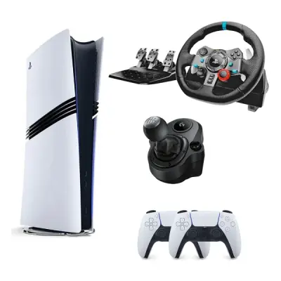 SONY PLAYSTATİON 5 PS5 PRO 2TB  + 2.KOL + SHİFTER + LOGİTECH G29 DİREKSİYON OYUN KONSOLU