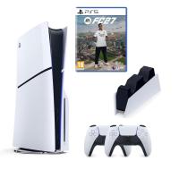 SONY PLAYSTATİON 5 PS5 SLIM CD Lİ + 2.KOL + FC 27 OYUNU + SONY ŞARJ İSTASYONU