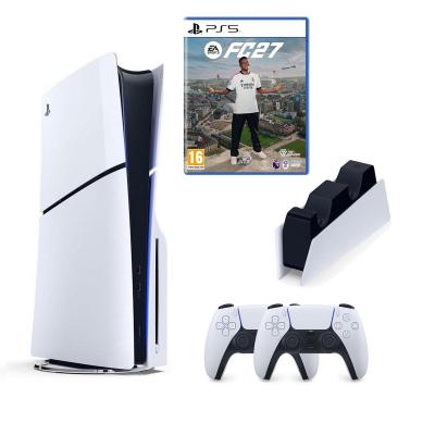 SONY PLAYSTATİON 5 PS5 SLIM CD Lİ + 2.KOL + FC 27 OYUNU + SONY ŞARJ İSTASYONU