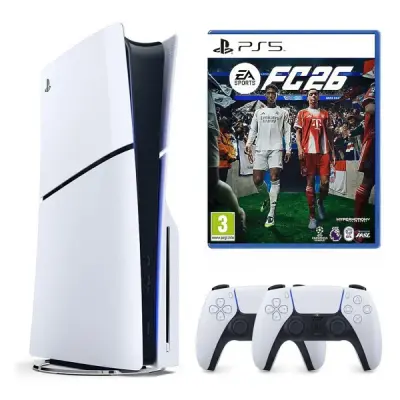 SONY PLAYSTATİON 5 PS5 SLIM CD Lİ + 2.KOL + FC 26 OYUNU