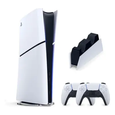 SONY PLAYSTATİON 5 PS5 SLIM DİGİTAL EDİTİON + 2.KOL + SONY ŞARJ İSTASYONU