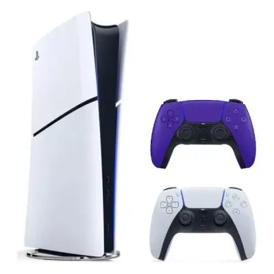 SONY PLAYSTATİON 5 PS5 SLIM DİGİTAL EDİTİON + 2.KOL DUALSENSE WİRELESS KOL - GALAKTİK MOR  (İTHALATÇI GARANTİLİ)