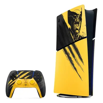 Sony PlayStation Digital Edition 825GB Oyun Konsolu  Marvel Wolverine Battle Yellow Sınırlı Sürüm