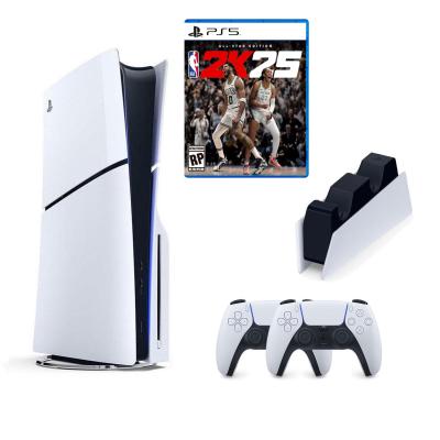 SONY PS5 PLAYSTATİON 5 SLİM CD Lİ 1TB KONSOL + 2. KOL + SONY PS5 DUALSENSE CHARGİNG STATİON + PS5 OYUN NBA 2K25