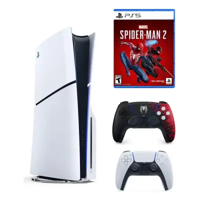 SONY PS5 PLAYSTATİON 5 SLİM CD Lİ 1TB OYUN KONSOLU + 2.KOL SPİDER MAN + PS5 SPİDER MAN OYUN