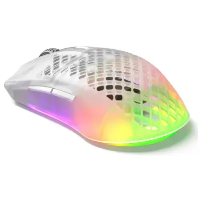 SteelSeries Aerox 3 RGB Ghost Edition Şarjlı Optik Kablosuz Oyuncu Mouse