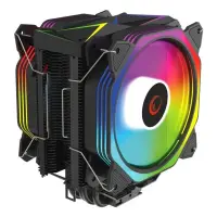 TEŞHİR RAMPAGE OCTAGON C60 SİYAH 2X120MM ARGB HAVA SOĞUTMALI İŞLEMCİ SOĞUTUCU