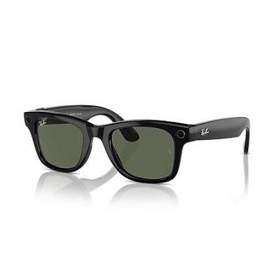 TEŞHİR RAY BAN META AKILLI GÖZLÜK PARLAK SİYAH G 15 YEŞİL RW 4006