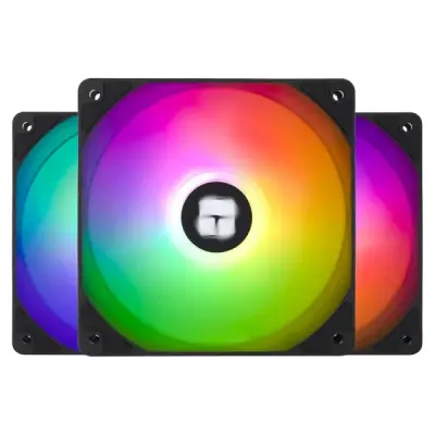 THERMALRİGHT TL-C12C-S ARGB KASA FANI SİYAH ÜÇLÜ PAKET