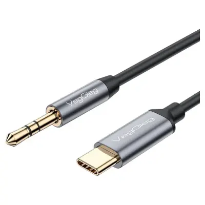 VegGieg USB Type-C to 3.5mm Aux Hi-Fi Ses Kablosu 1 Metre