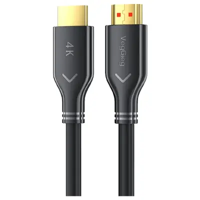 Veggieg V-H112 18Gbps HDR 4K 30Hz 3D Destekli HDMI 2.0 Kablo 20 Metre