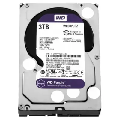 WD PURPLE 3,5" 3 TB 64 MB 5400 RPM WD30PURZ