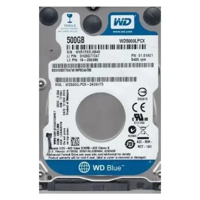 WESTERN DIGITAL BLUE WD5000LPCX SATA 3.0 5400 RPM 2.5" 500 GB HARDDİSK