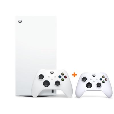 Xbox Series X Beyaz 1 TB SSD Digital Oyun Konsolu + Microsoft Xbox Series 9. Nesil 2.Kol