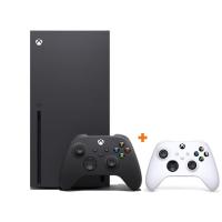 Xbox Series X Siyah 1 TB SSD Oyun Konsolu (ithalatçı Garantili) + Xbox Series 9. Nesil Beyaz 2.Kol