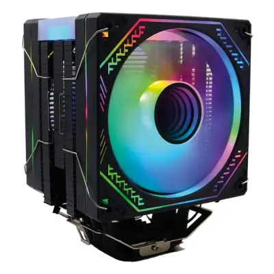 Zoko Ice Pro BP4 Siyah Auto Rainbow Fanlı Kule İşlemci Fanı