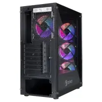Zoko Melody 4x12 CM Rainbow Fanlı Temperli Cam Gaming Bilgisayar Kasası